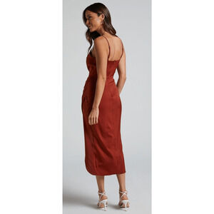Showpo Rust Midi Dress